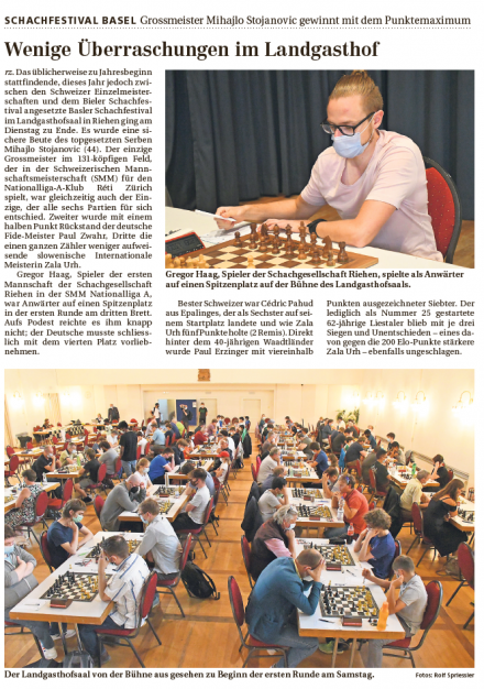 BASEL 2021 - Schachfestival Basel